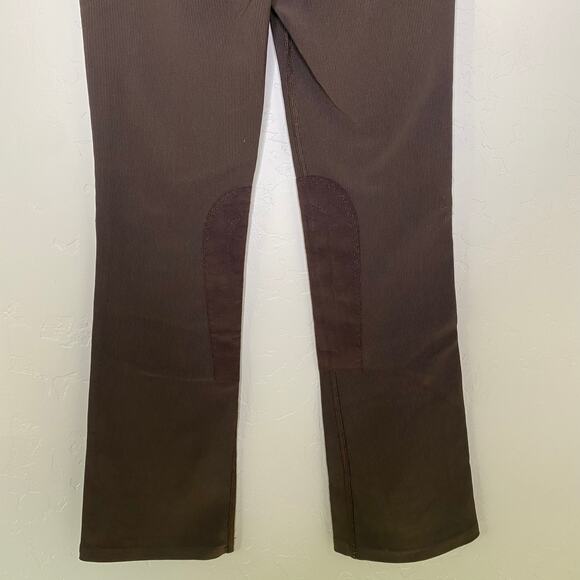 Kerrits Brown Ribbed Knee Patch Bootcut Riding Equestrian Pant Girls XL - Picture 7 of 9